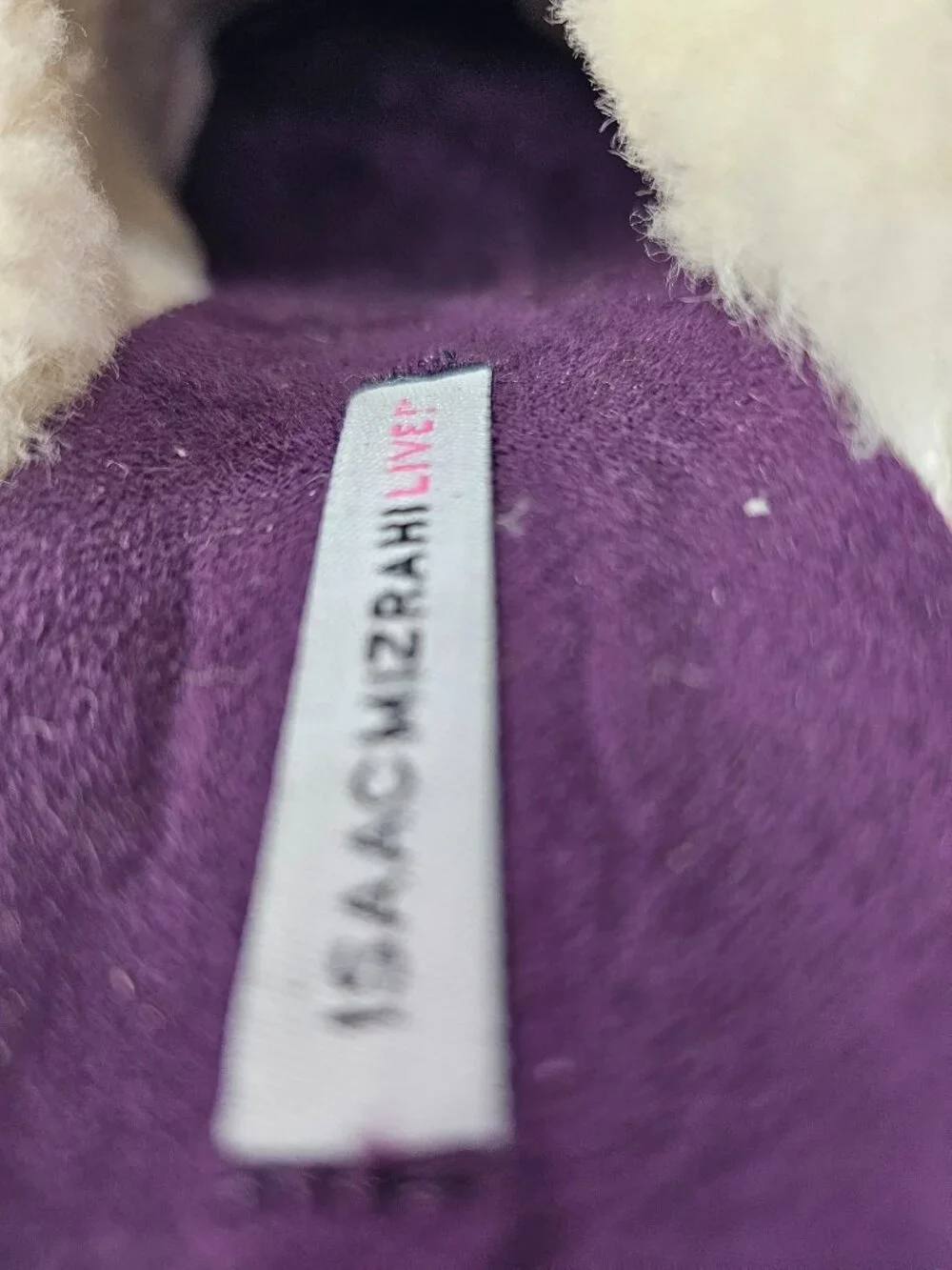 Purple and white Shoes.  Size: 9 w